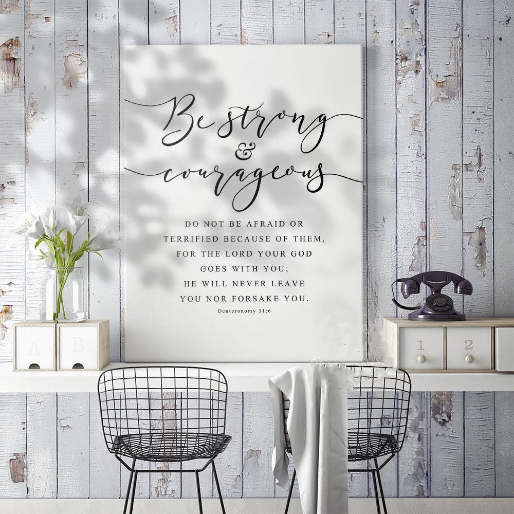 Inspirational Scripture Wall Canvas - Divine Heart L.A.