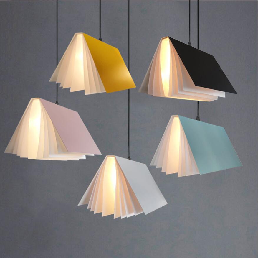 Suspended Book Pendant Lighting