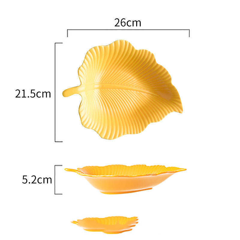 Fall Leaves Ceramic Snack Plate Collection