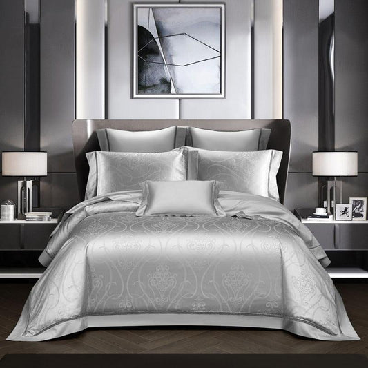 140 Long-staple Cotton Luxury Four-Piece Jacquard Bedding - Divine Heart L.A.