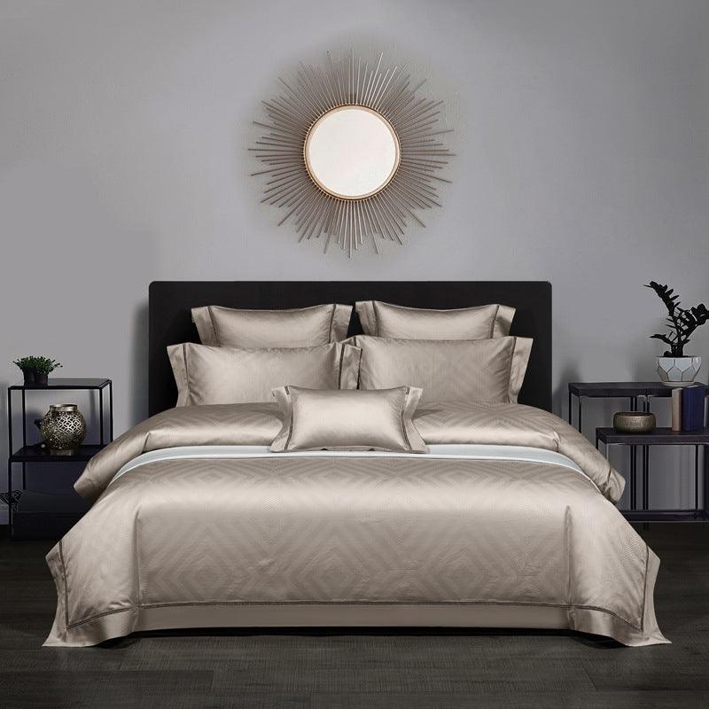 140 Long-staple Cotton Luxury Four-Piece Jacquard Bedding - Divine Heart L.A.