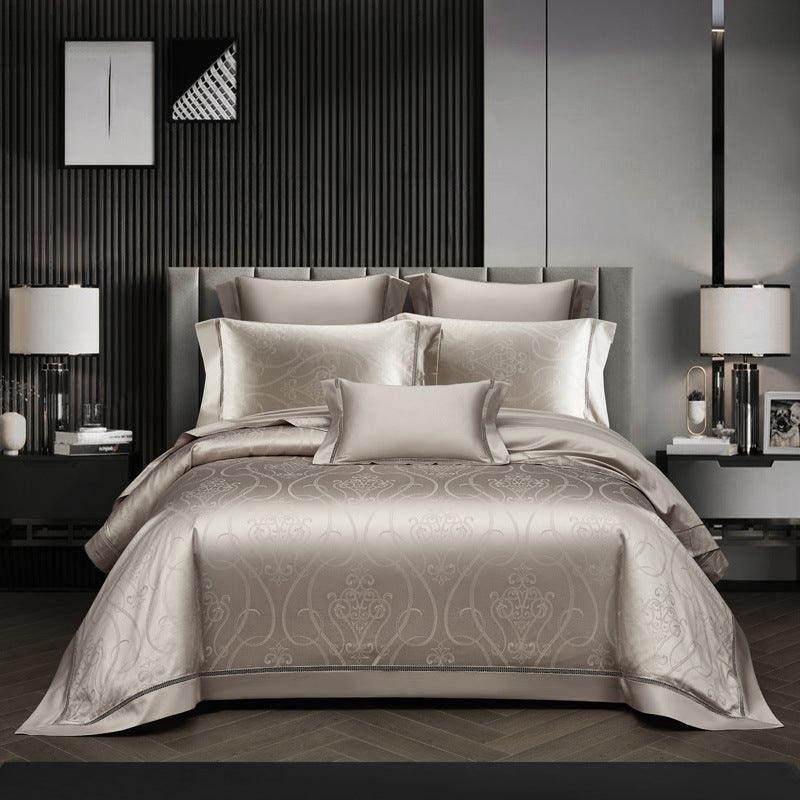 140 Long-staple Cotton Luxury Four-Piece Jacquard Bedding - Divine Heart L.A.