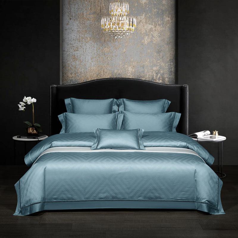 140 Long-staple Cotton Luxury Four-Piece Jacquard Bedding - Divine Heart L.A.