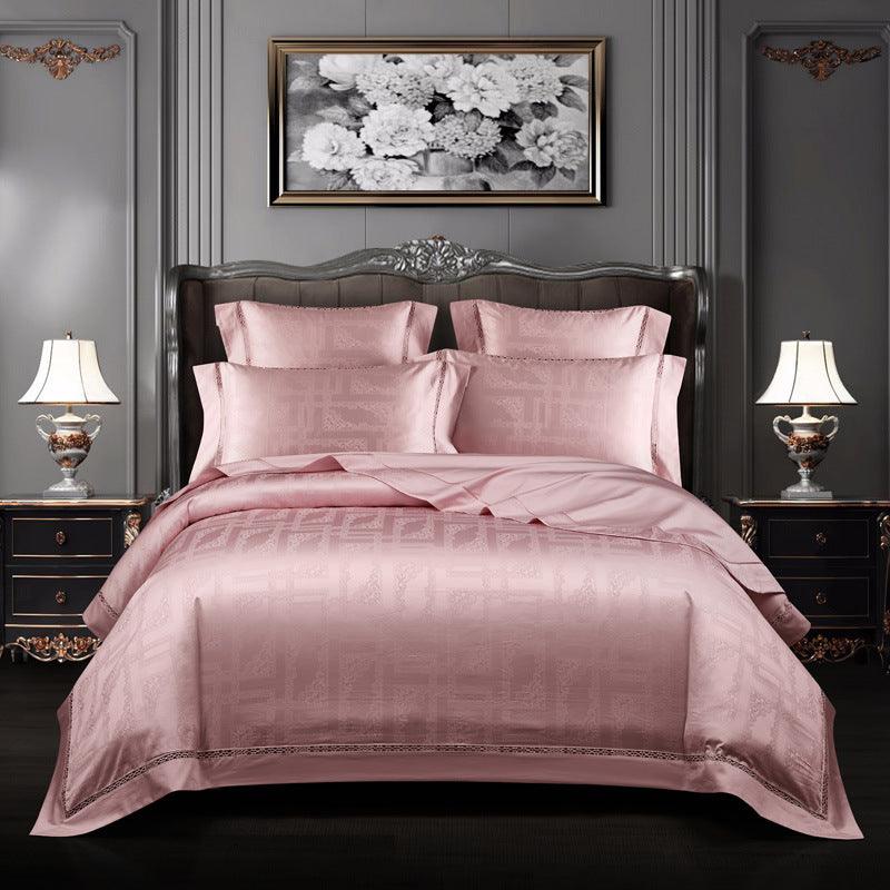 140 Long-staple Cotton Luxury Four-Piece Jacquard Bedding - Divine Heart L.A.