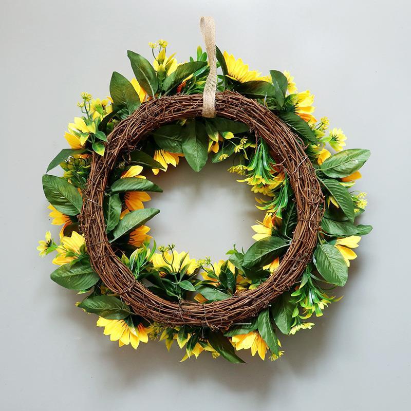 Happy Sunflower Wreath