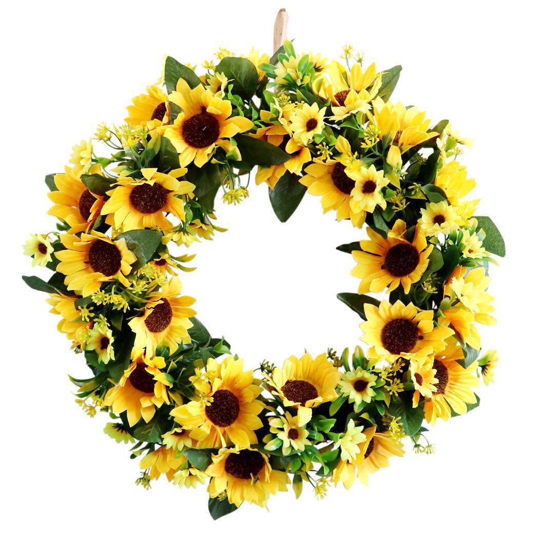 Happy Sunflower Wreath