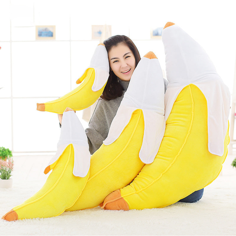 Happy Banana Throw Pillow