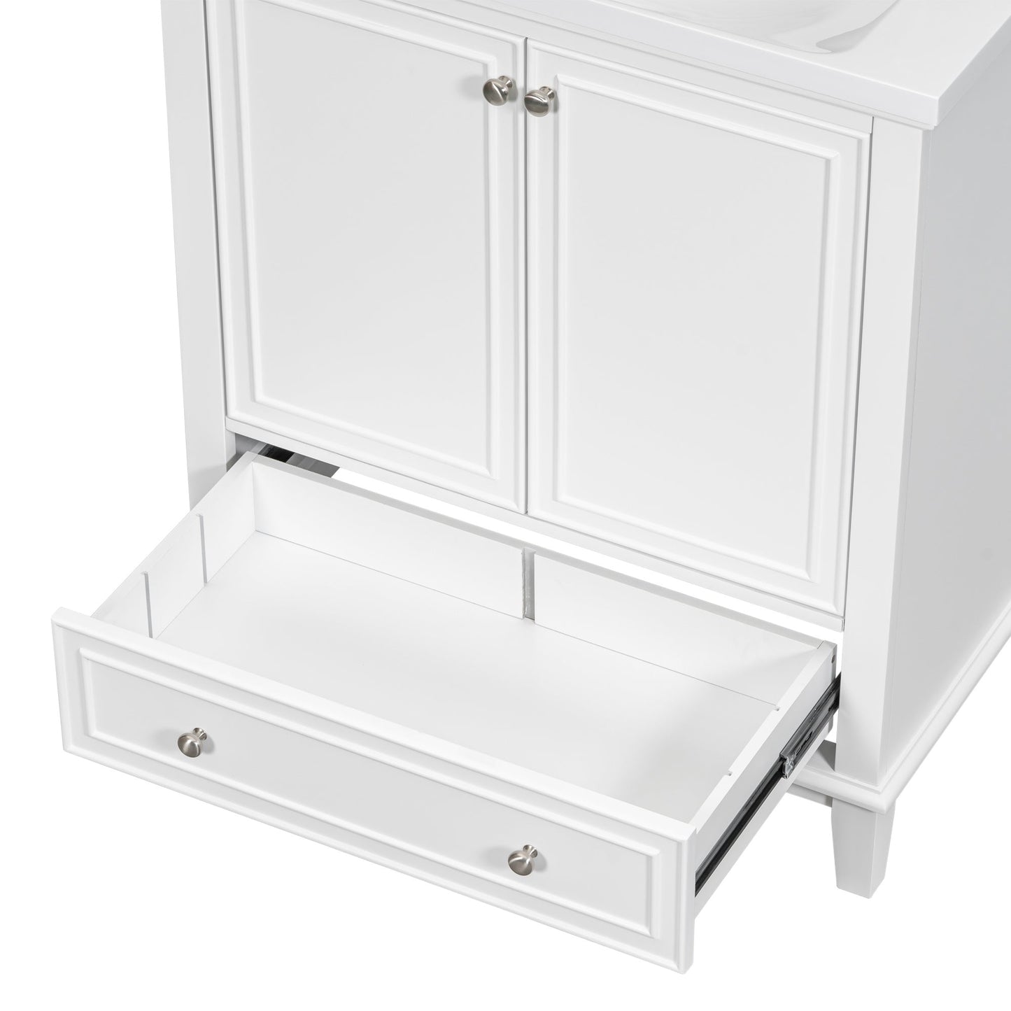 30\\\" Bathroom Vanity with Sink Combo, Multi-functional Bathroom Cabinet with Doors and Drawer, Solid Frame and MDF Board - Divine Heart L.A.