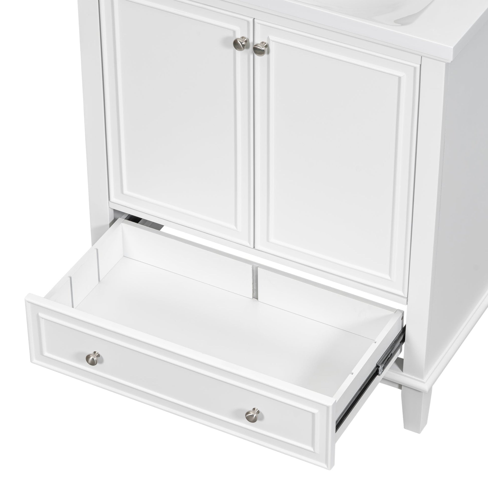 30\\\" Bathroom Vanity with Sink Combo, Multi-functional Bathroom Cabinet with Doors and Drawer, Solid Frame and MDF Board - Divine Heart L.A.