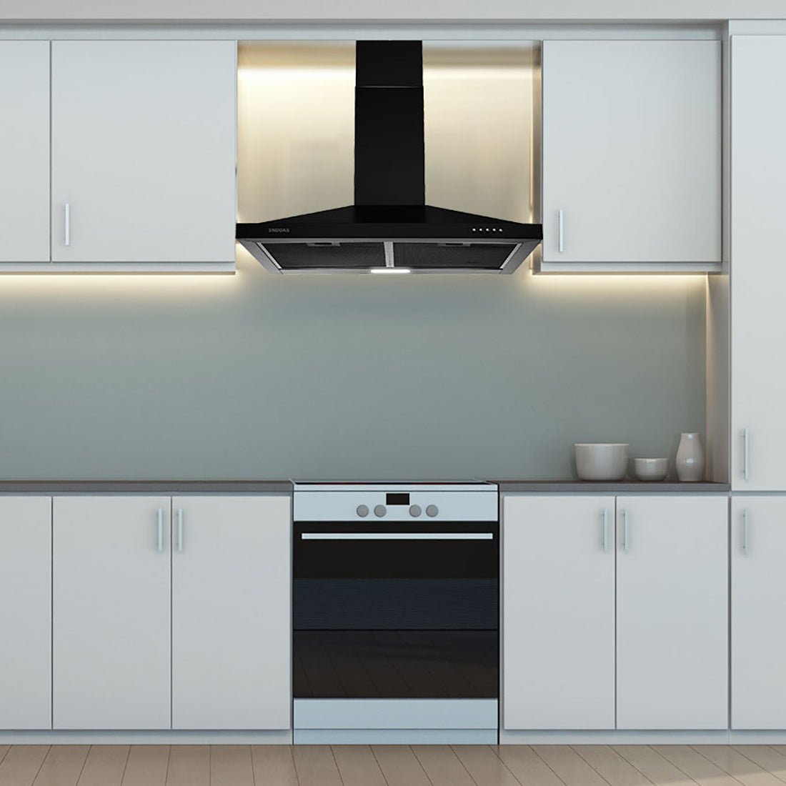 30 inch Wall Mount Range Hood Kitchen Exhaust Stove Vent 350CFM Mechanical Control - Divine Heart L.A.