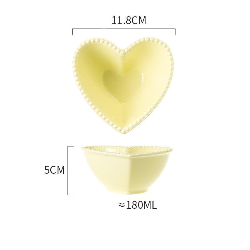 Coquette Dreams Pastel Heart Shaped Dish Collection