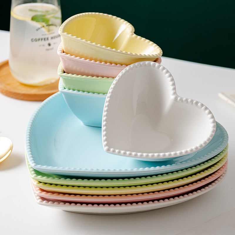 Coquette Dreams Pastel Heart Shaped Dish Collection