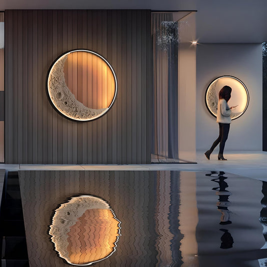 3D Moon Indoor & Outdoor Wall Lamp, Moon Lamp, Wall Decorations, Waterproof outdoor wall lights - Divine Heart L.A.