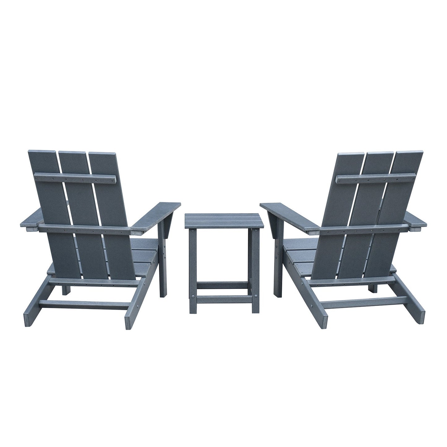 3Pcs Adirondack Chair Set with Side Table - Divine Heart L.A.