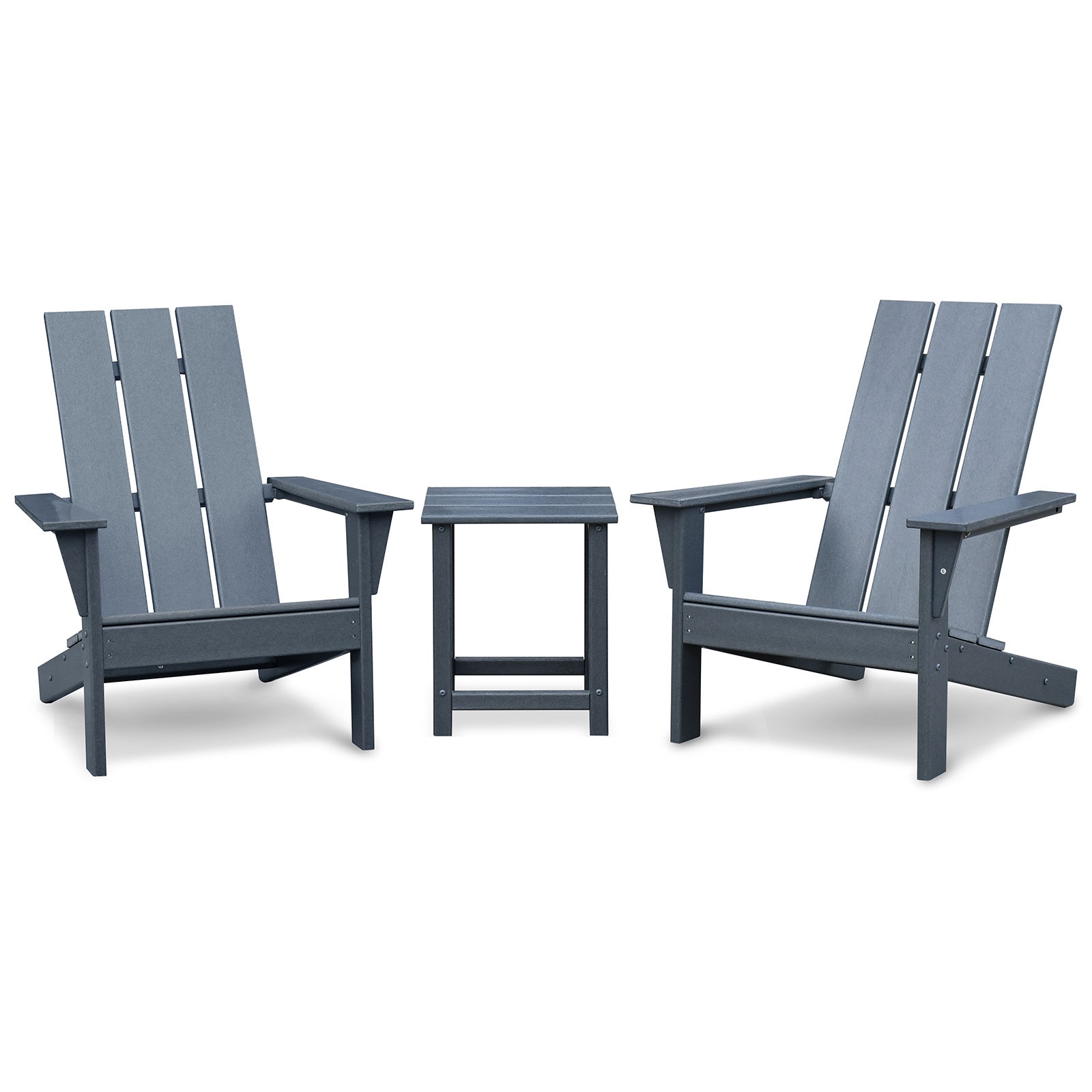 3Pcs Adirondack Chair Set with Side Table - Divine Heart L.A.