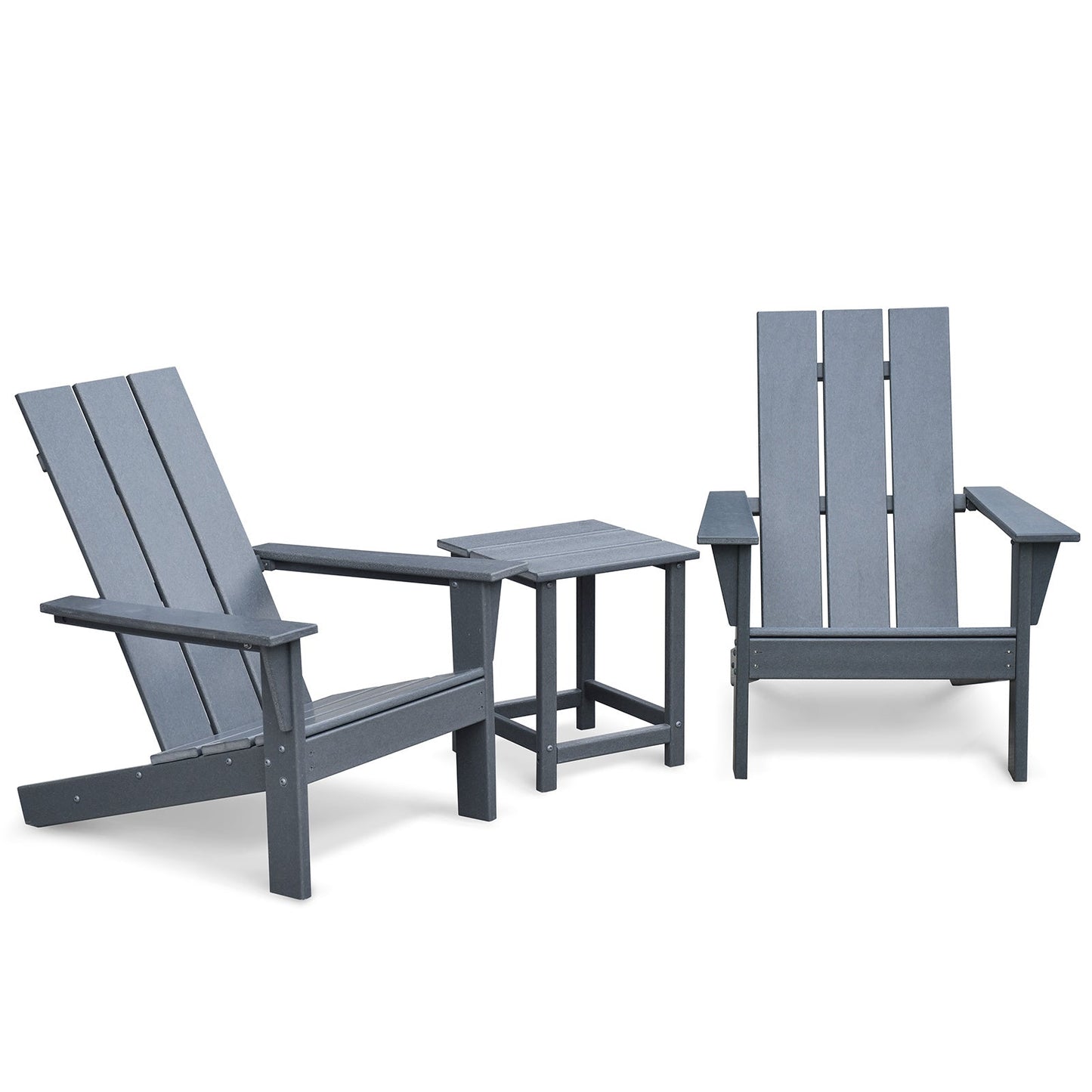 3Pcs Adirondack Chair Set with Side Table - Divine Heart L.A.