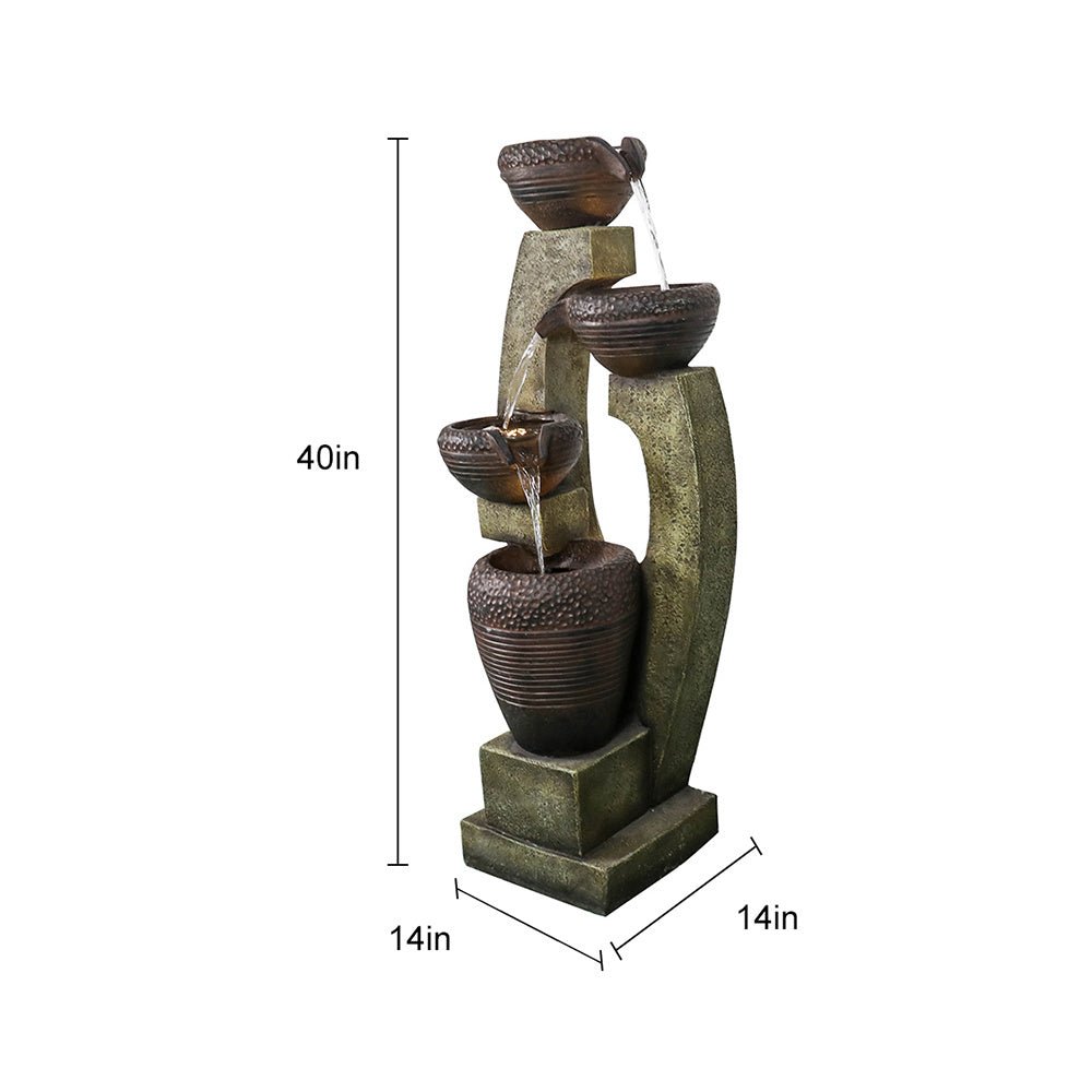 40 in. Outdoor Garden Fountain - Divine Heart L.A.