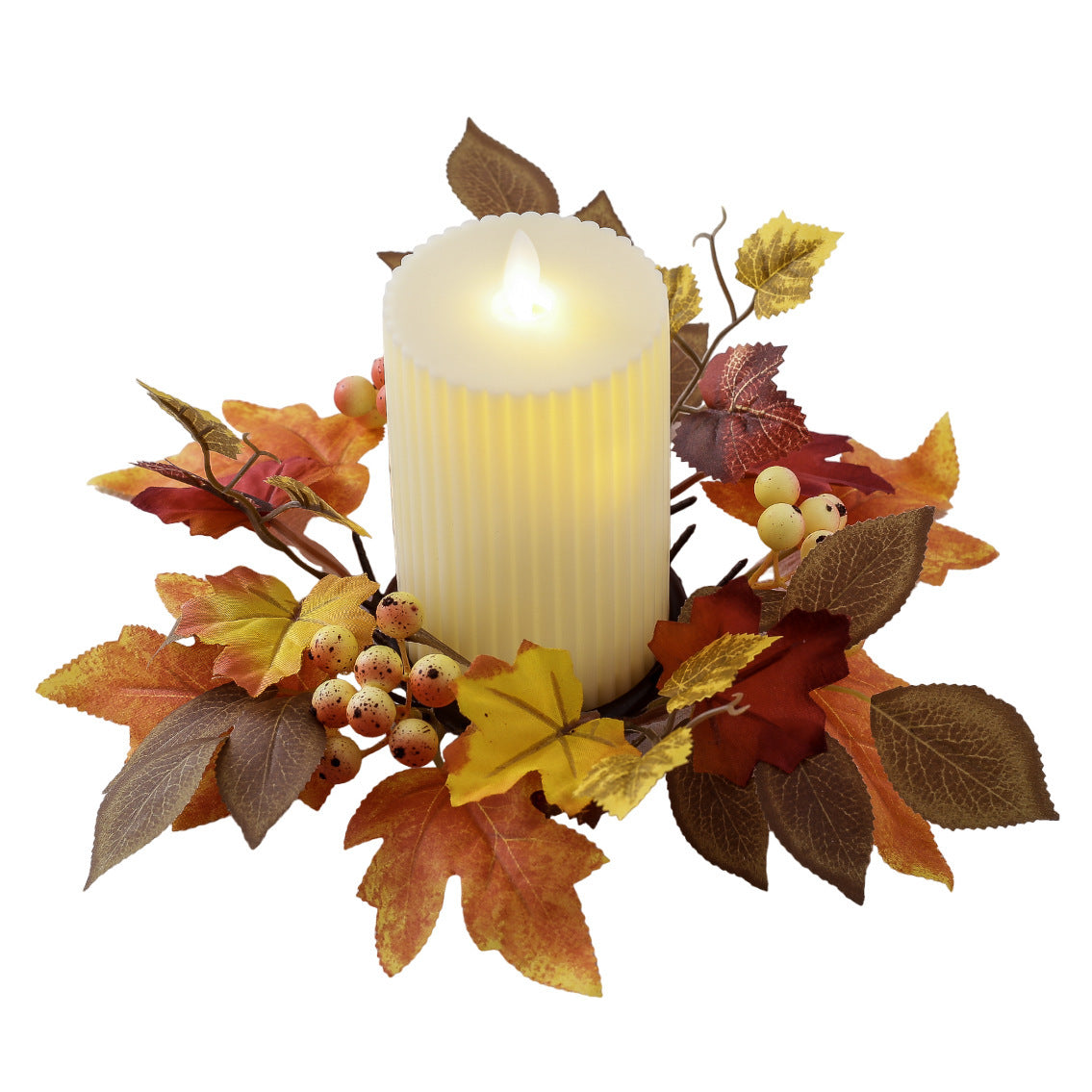 Maple Leaf and Fruit Candlestick Garland