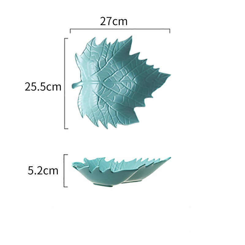 Fall Leaves Ceramic Snack Plate Collection