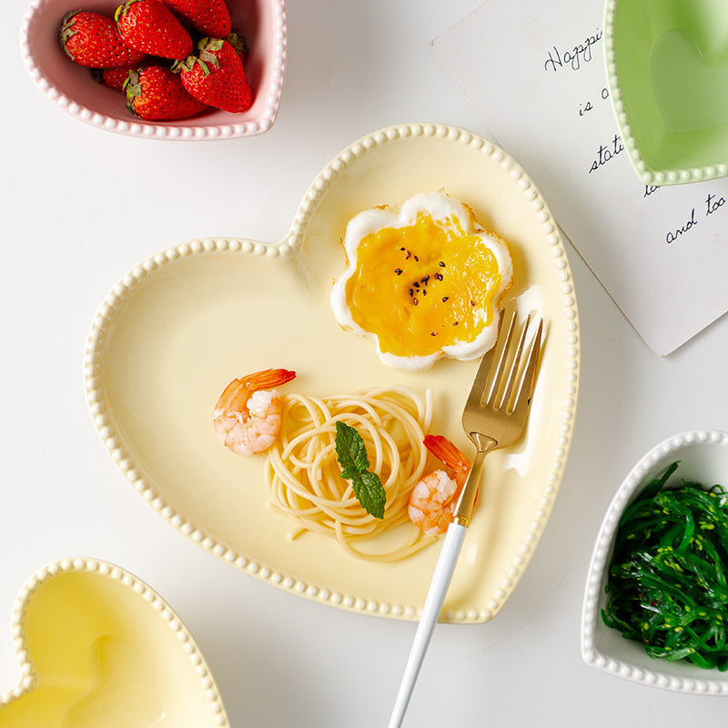 Coquette Dreams Pastel Heart Shaped Dish Collection