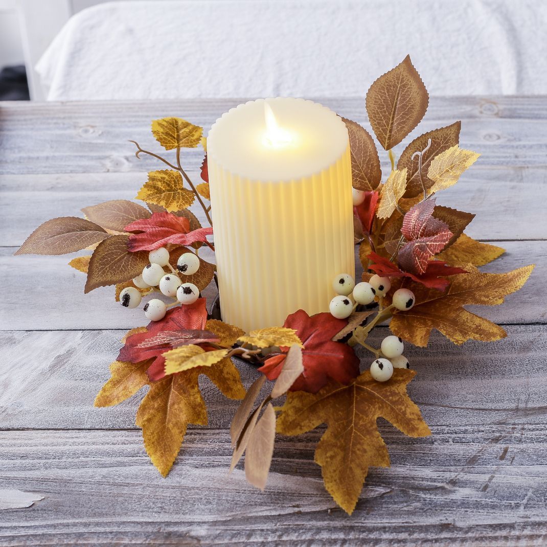 Maple Leaf and Fruit Candlestick Garland