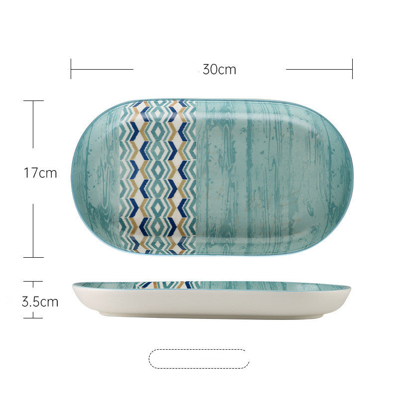 Blue Isla Ceramic Tableware Collection