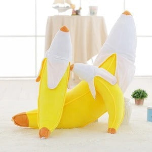 Happy Banana Throw Pillow