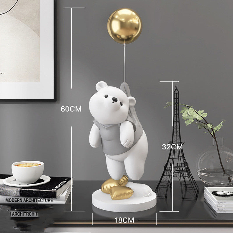 Float Away Little Bear Statue