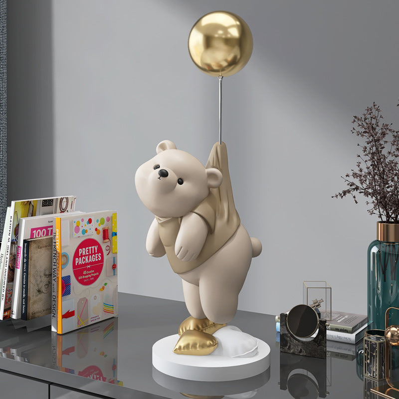 Float Away Little Bear Statue