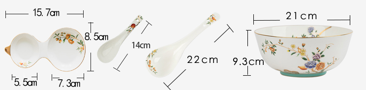 Floral Fantasy Bone China Serveware Collection