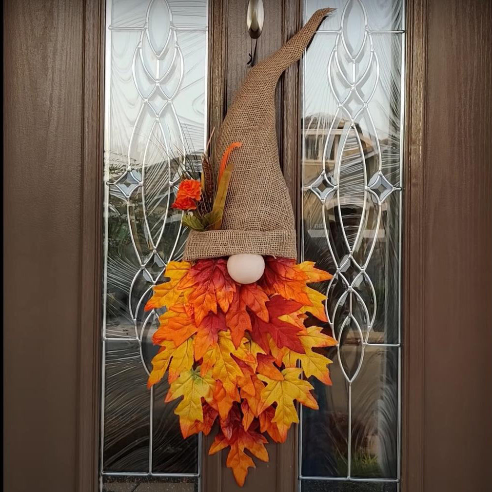 Old Man Autumn Door Decor