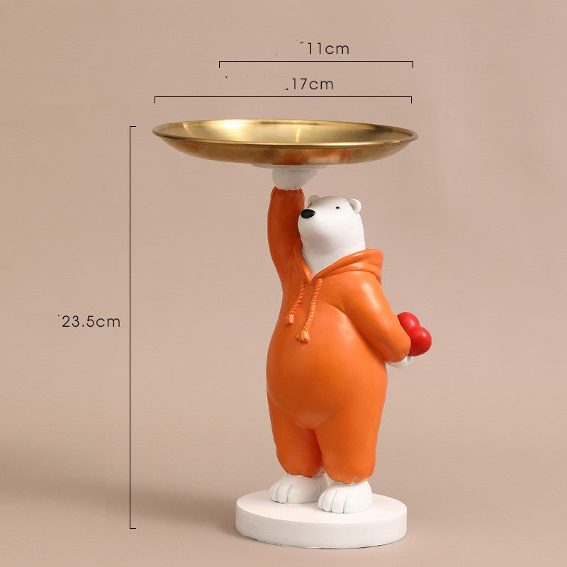 Cuddle Bear Decorative Key Tray