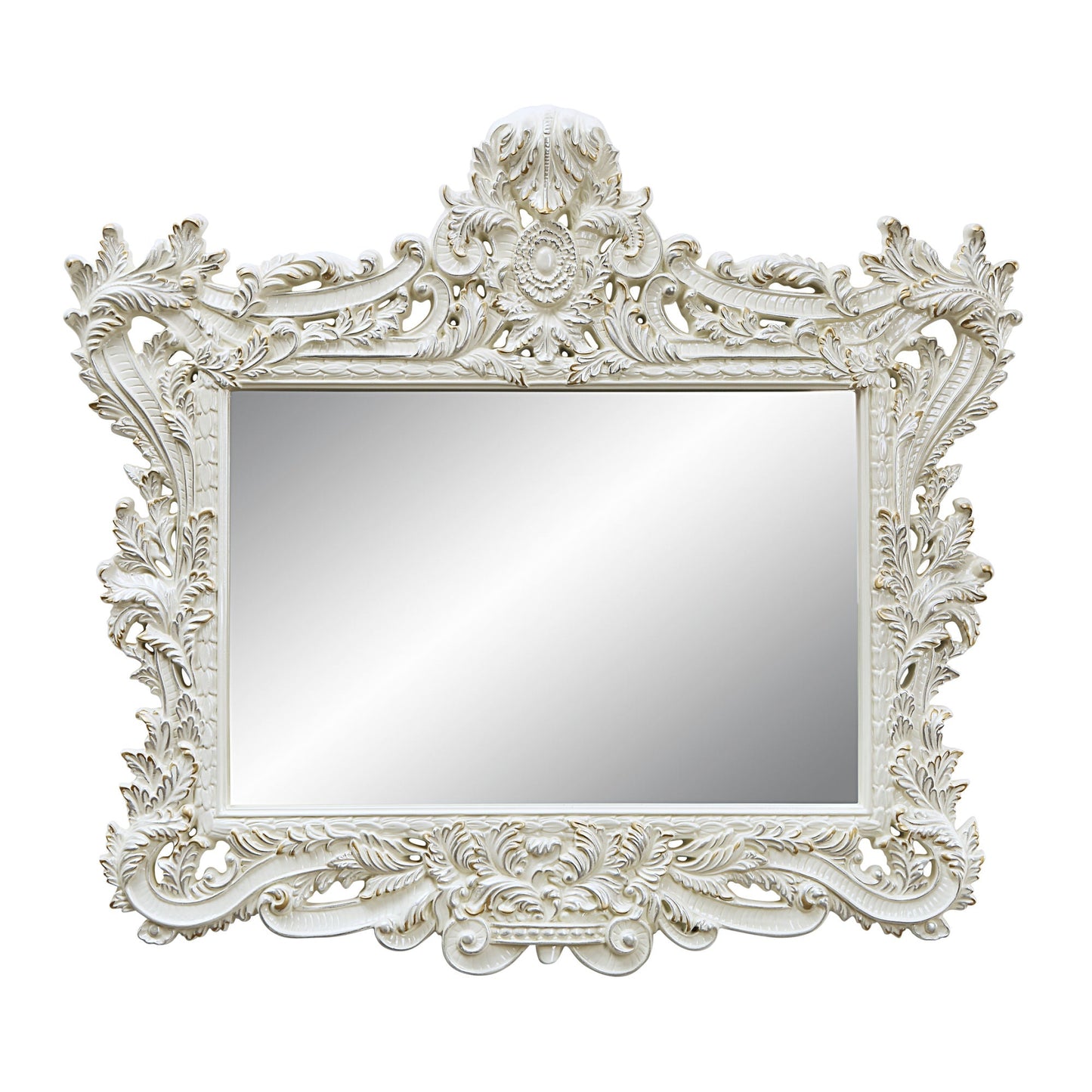 ACME Adara MIRROR Antique White Finish BD01250 - Divine Heart L.A.