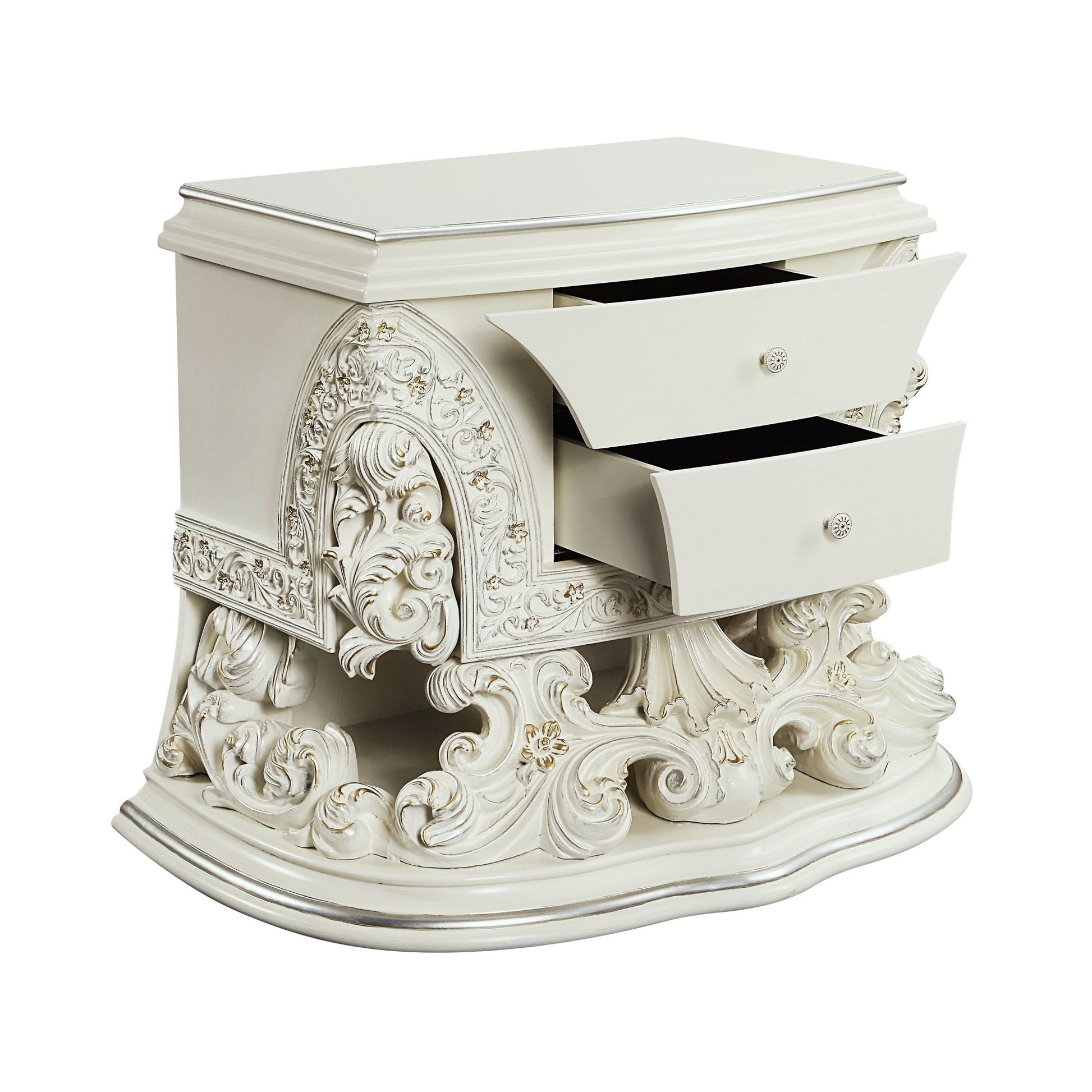 ACME Adara NIGHTSTAND Antique White Finish BD01249 - Divine Heart L.A.