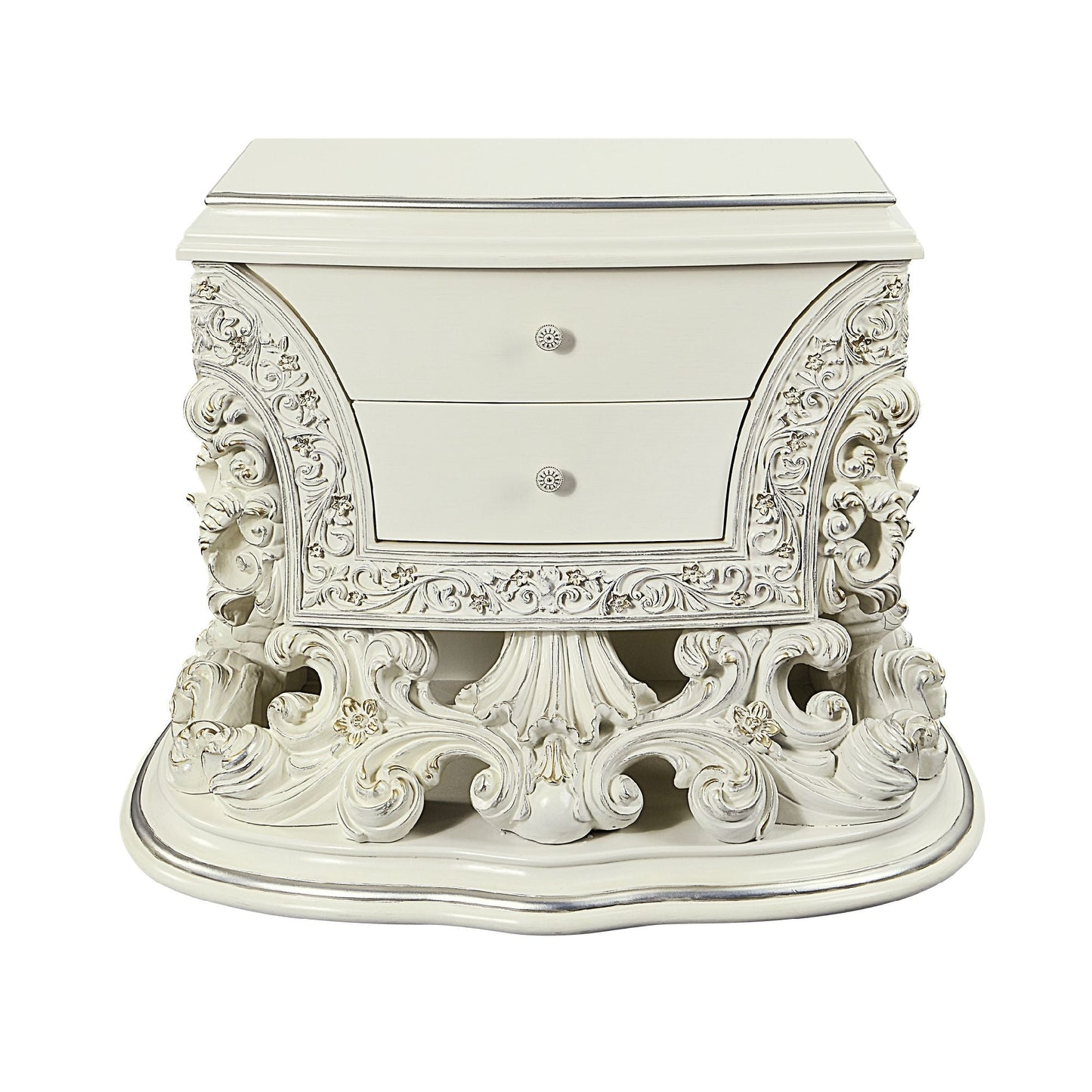 ACME Adara NIGHTSTAND Antique White Finish BD01249 - Divine Heart L.A.