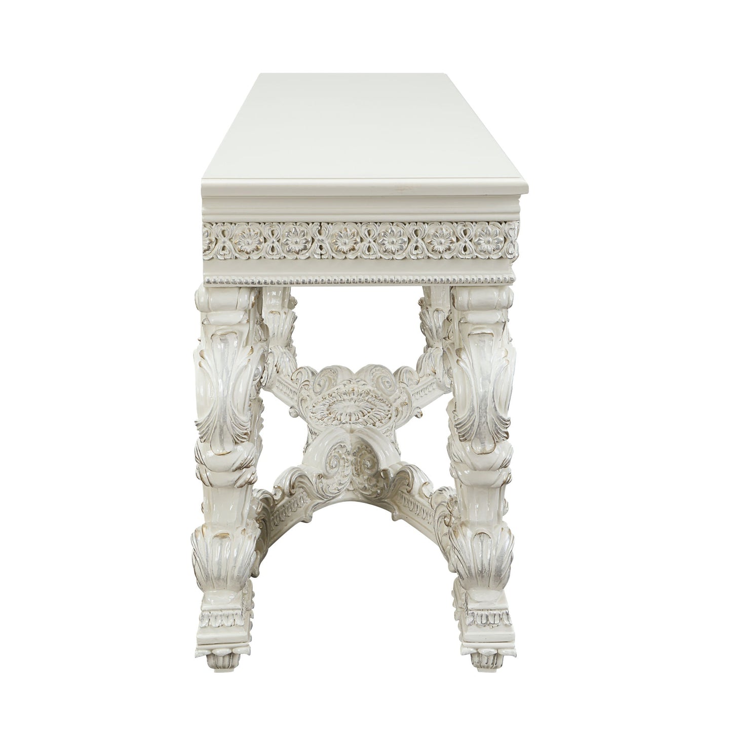 ACME Adara SOFA TABLE Antique White Finish LV01219 - Divine Heart L.A.