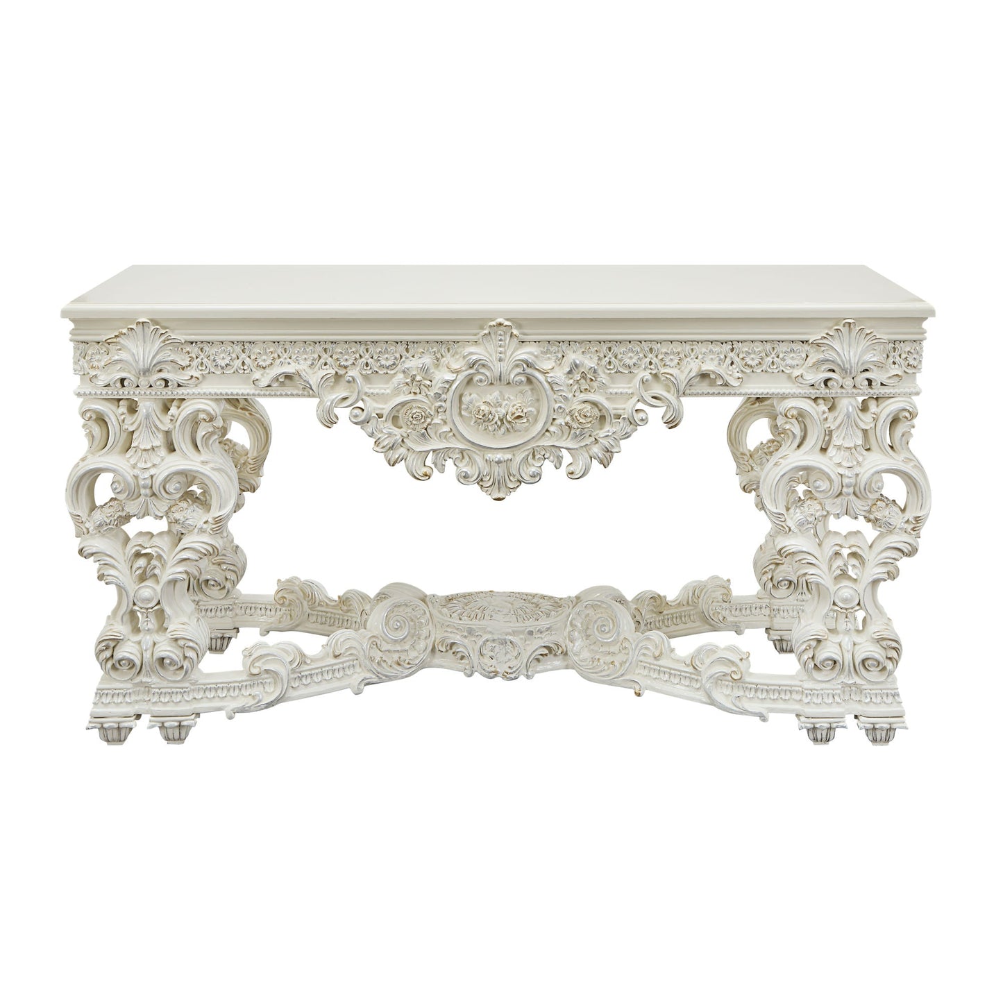 ACME Adara SOFA TABLE Antique White Finish LV01219 - Divine Heart L.A.