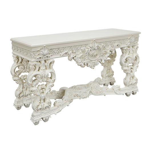 ACME Adara SOFA TABLE Antique White Finish LV01219 - Divine Heart L.A.