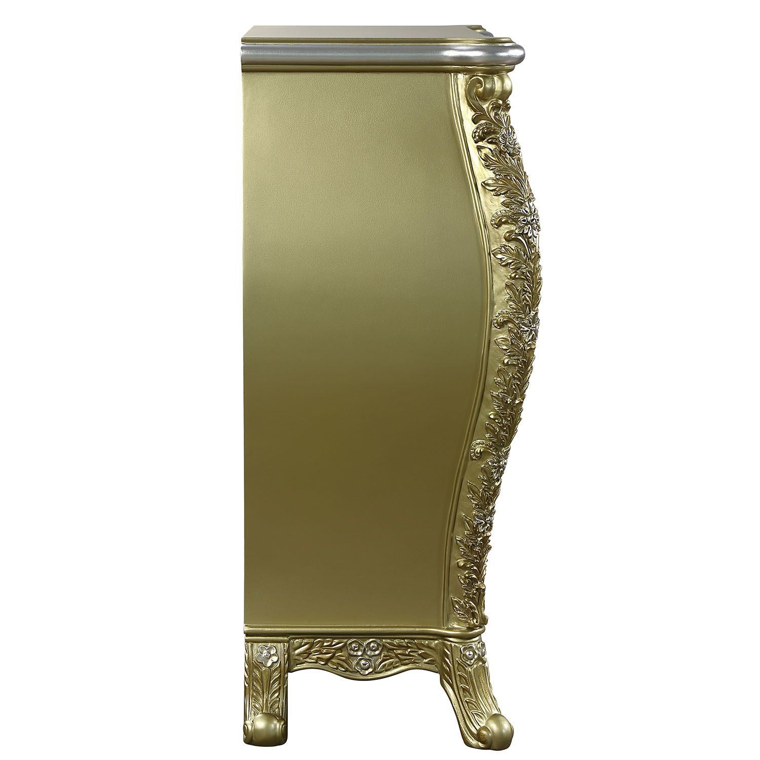 ACME Cabriole CHEST Gold Finish BD01467 - Divine Heart L.A.