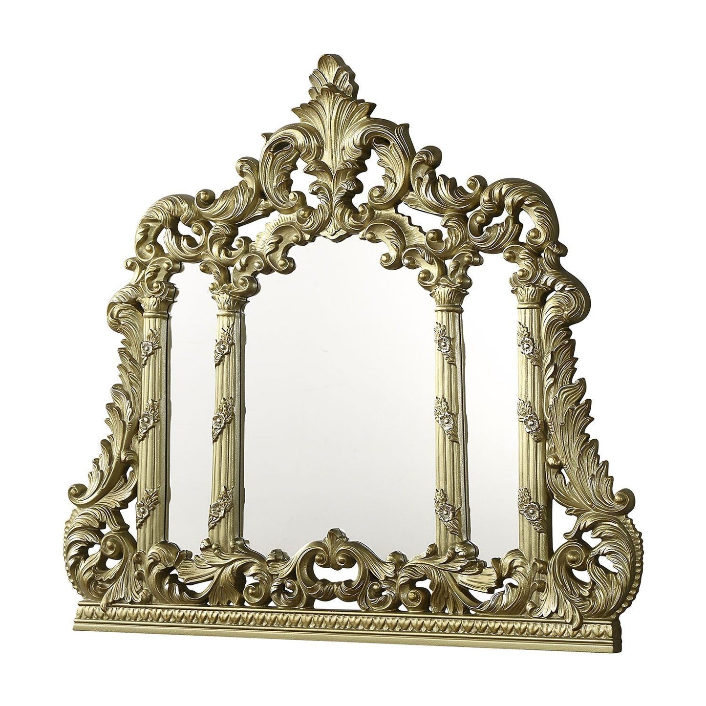 ACME Cabriole MIRROR Gold Finish BD01465 - Divine Heart L.A.