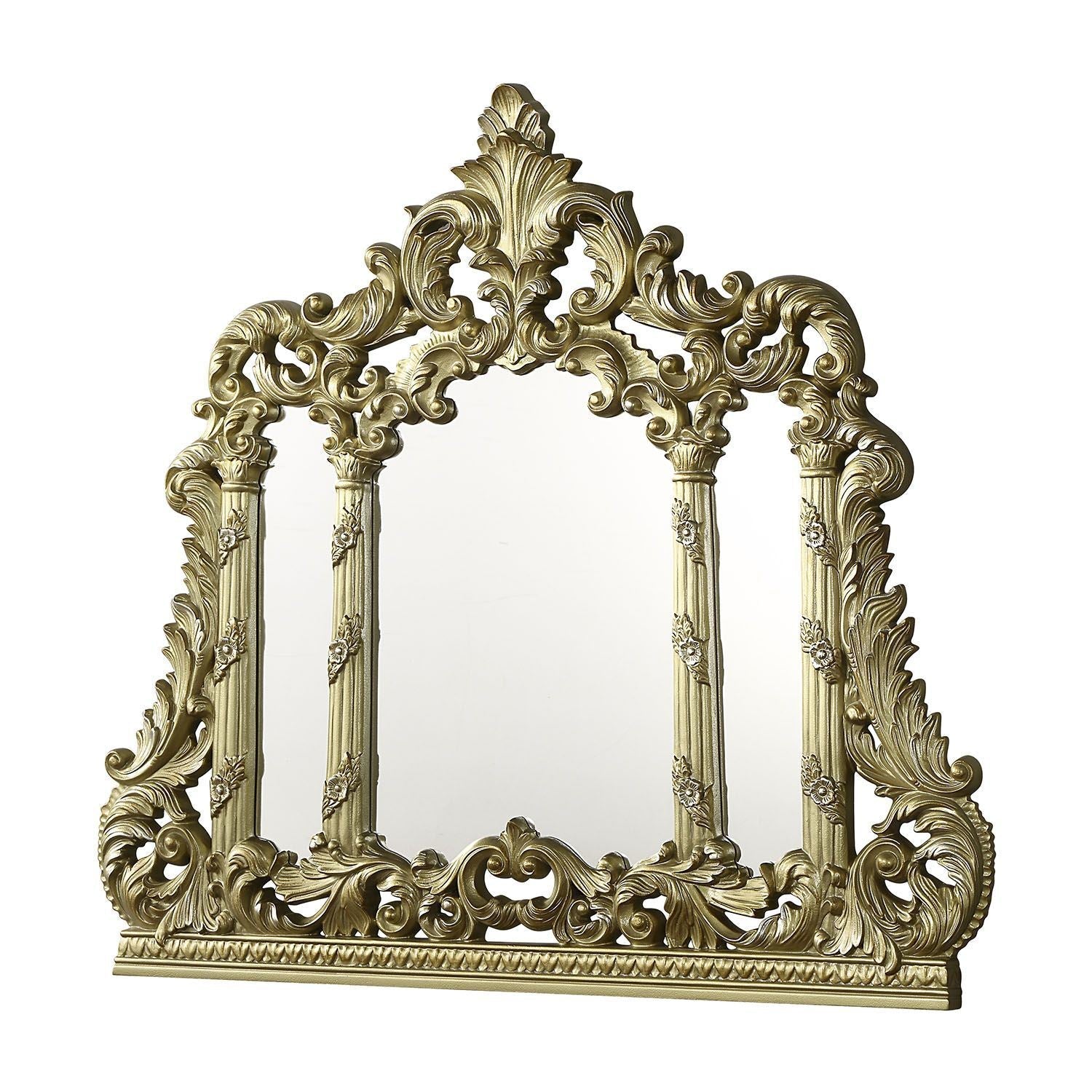 ACME Cabriole MIRROR Gold Finish BD01465 - Divine Heart L.A.