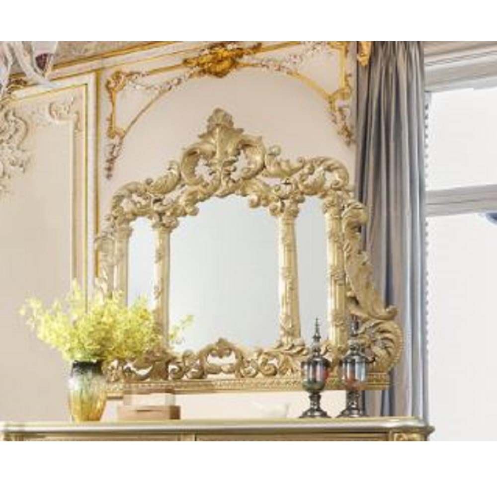 ACME Cabriole MIRROR Gold Finish BD01465 - Divine Heart L.A.