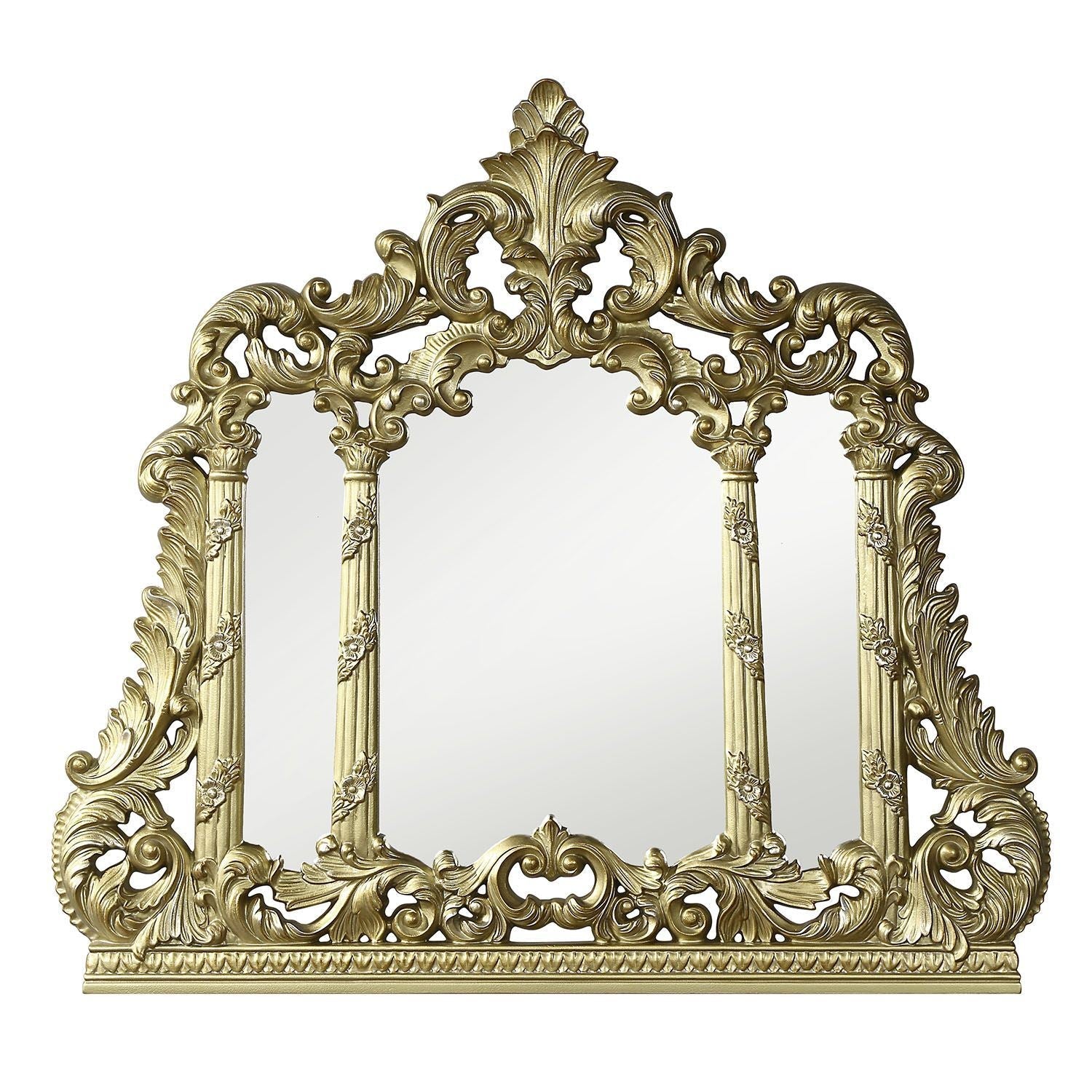 ACME Cabriole MIRROR Gold Finish BD01465 - Divine Heart L.A.