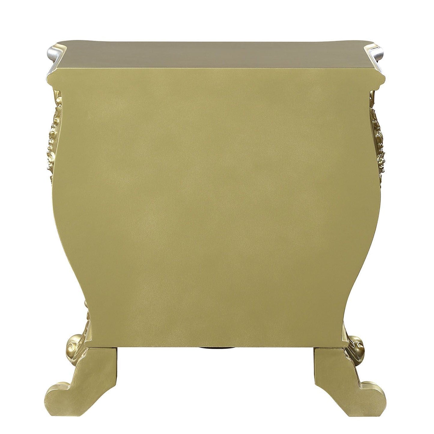 ACME Cabriole NIGHTSTAND Gold Finish BD01464 - Divine Heart L.A.