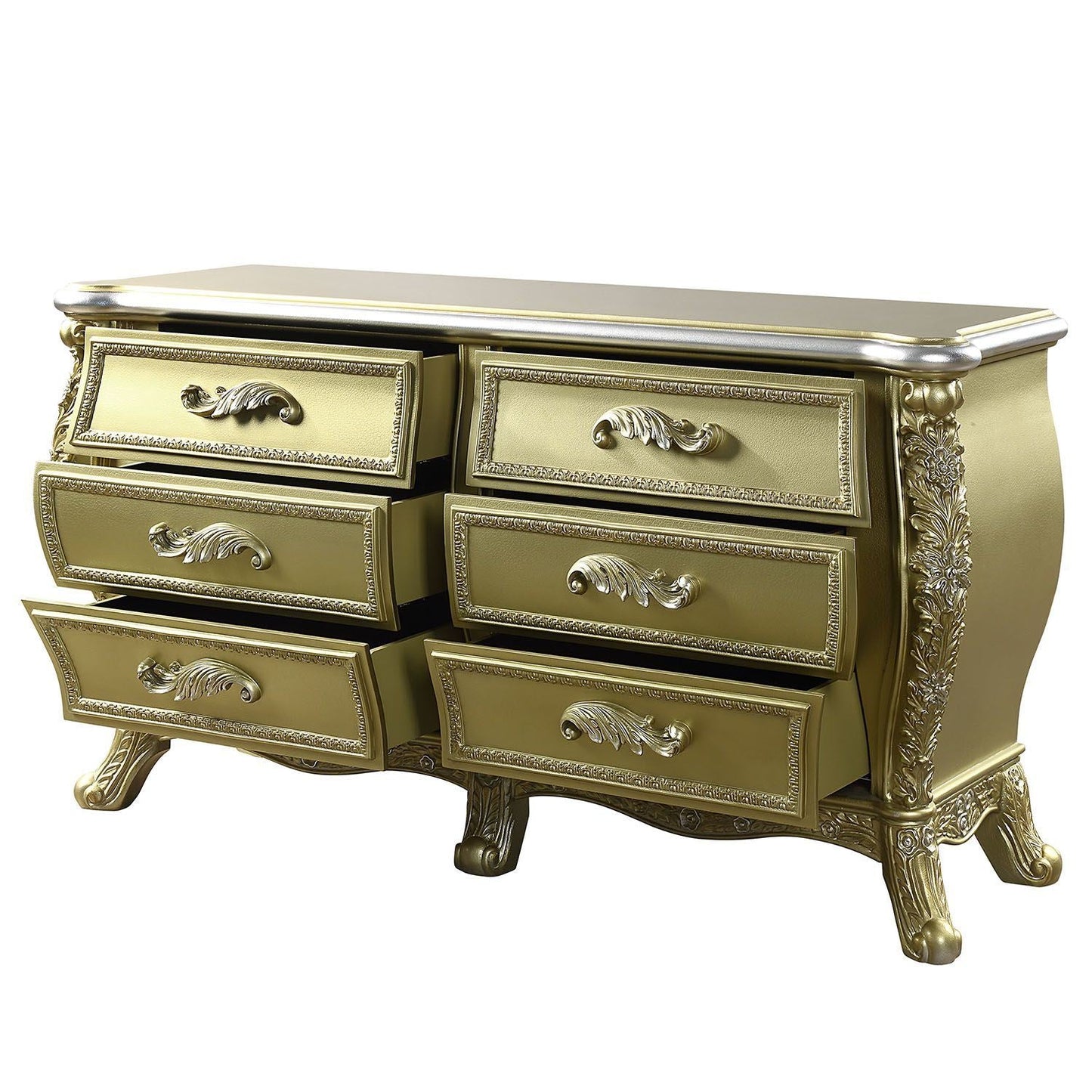 ACME Cabriole SERVER Gold Finish DN01486 - Divine Heart L.A.