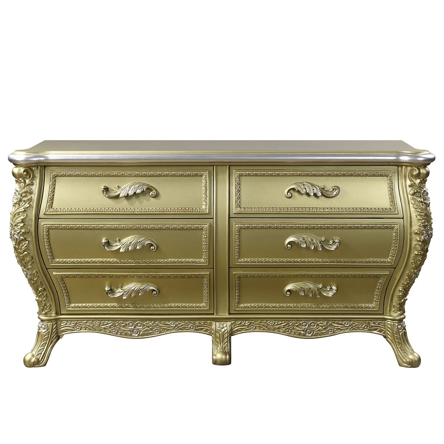 ACME Cabriole SERVER Gold Finish DN01486 - Divine Heart L.A.