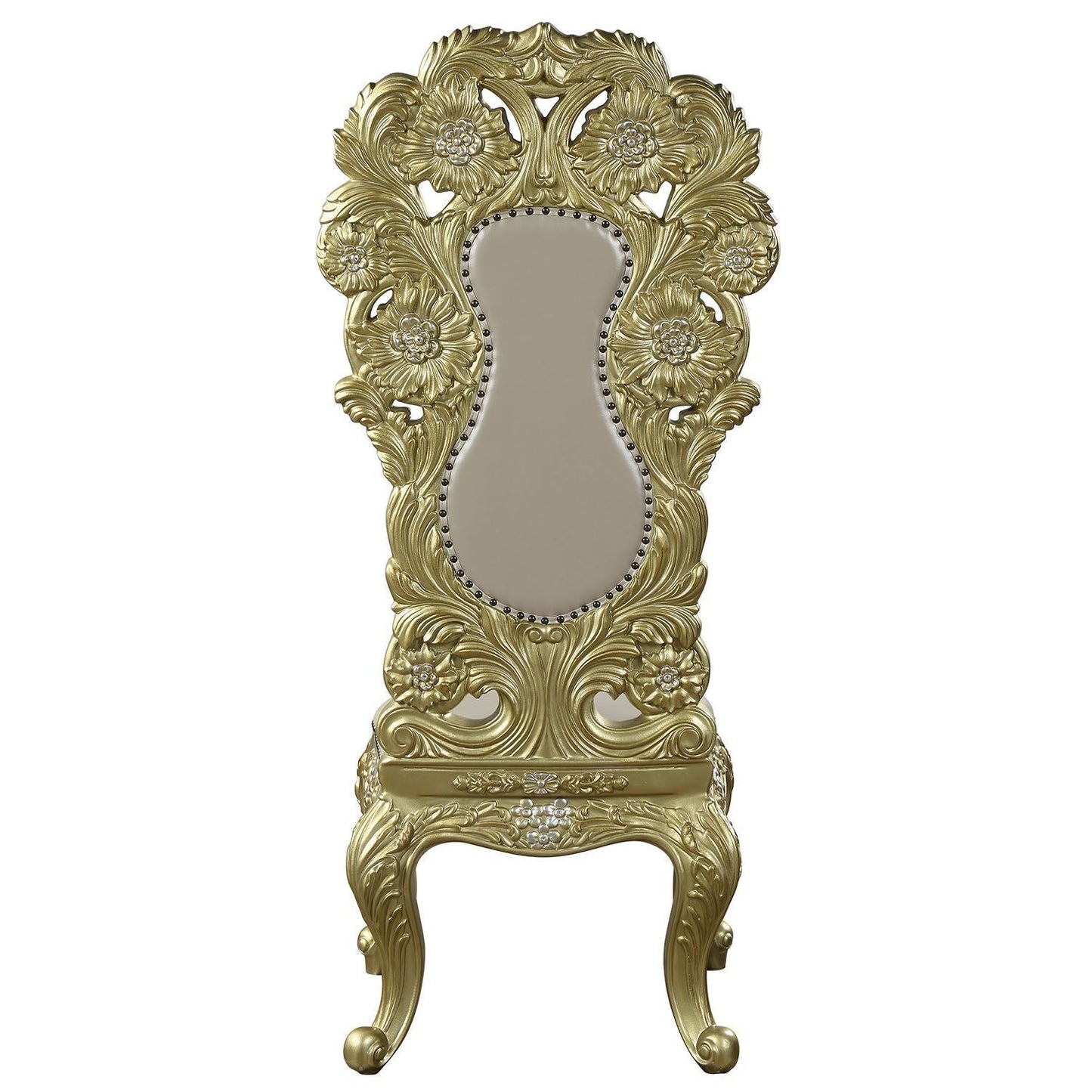 ACME Cabriole SIDE CHAIR (SET - 2) Gold Finish DN01483 - Divine Heart L.A.