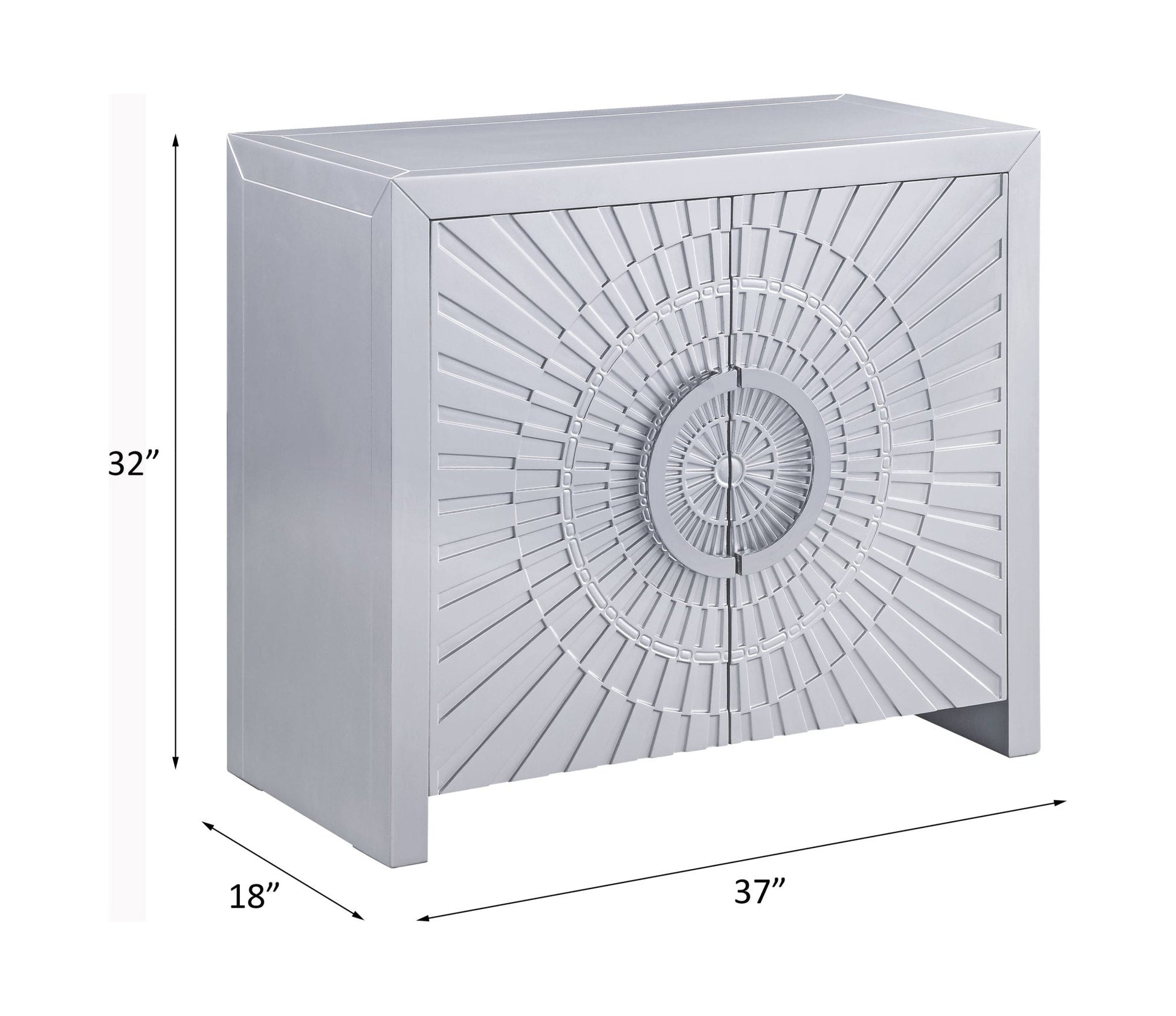 ACME Cicero Console Table in Platinum Finish AC00282 - Divine Heart L.A.