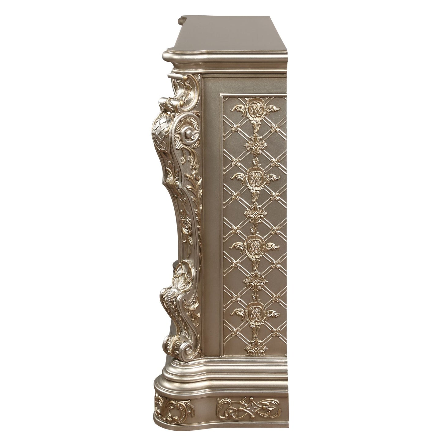 ACME Danae FIREPLACE Antique Silver & Gold Finish AC01618 - Divine Heart L.A.