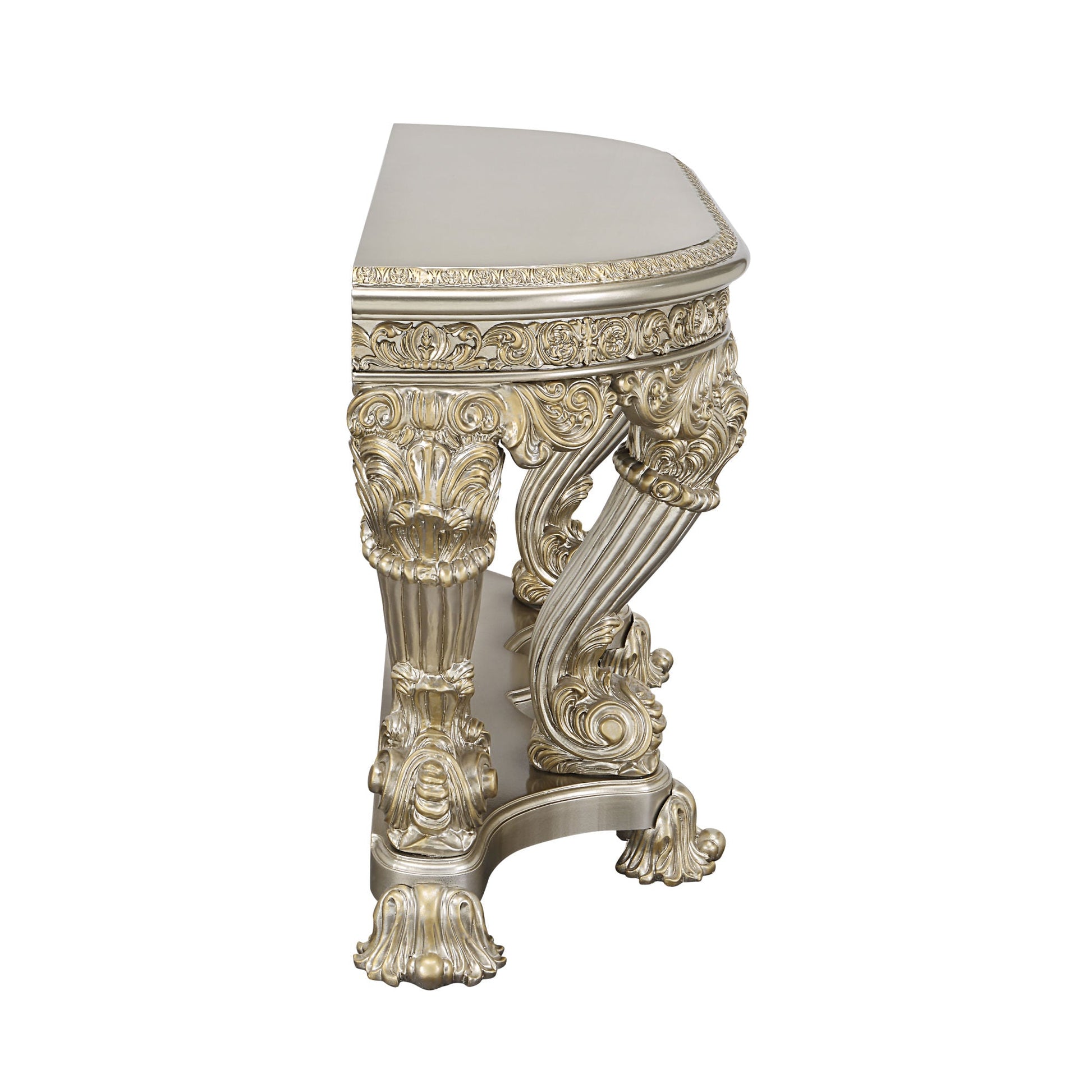 ACME Danae SOFA TABLE Champagne & Gold Finish LV01204 - Divine Heart L.A.